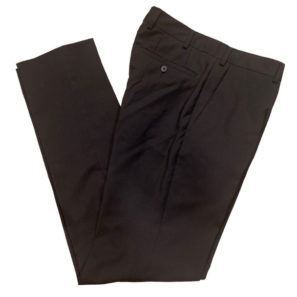 PAL ZILERI Mens Flat Front Wool Pants - Picture 7 of 13